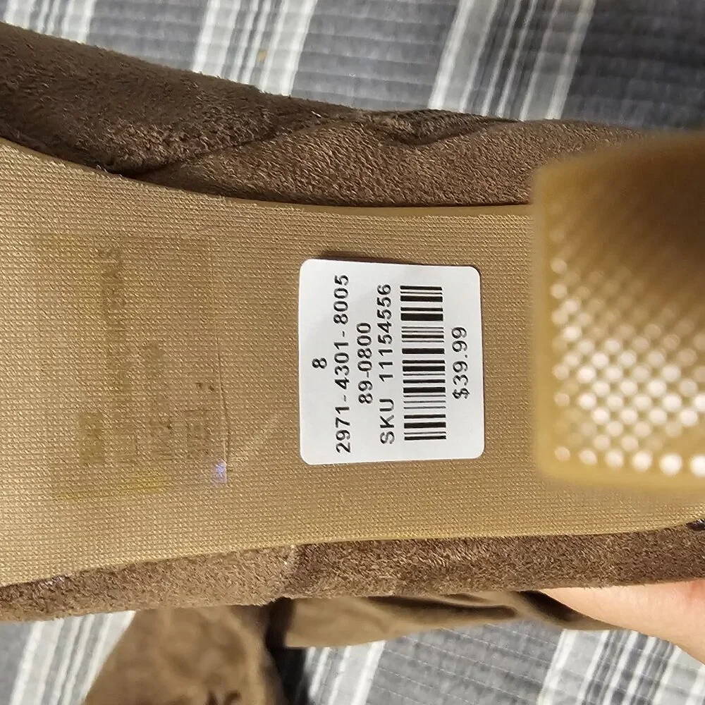 CHARLOTTE RUSSE LIGHT BROWN KNEE HIGH BOOTS SIZE 8